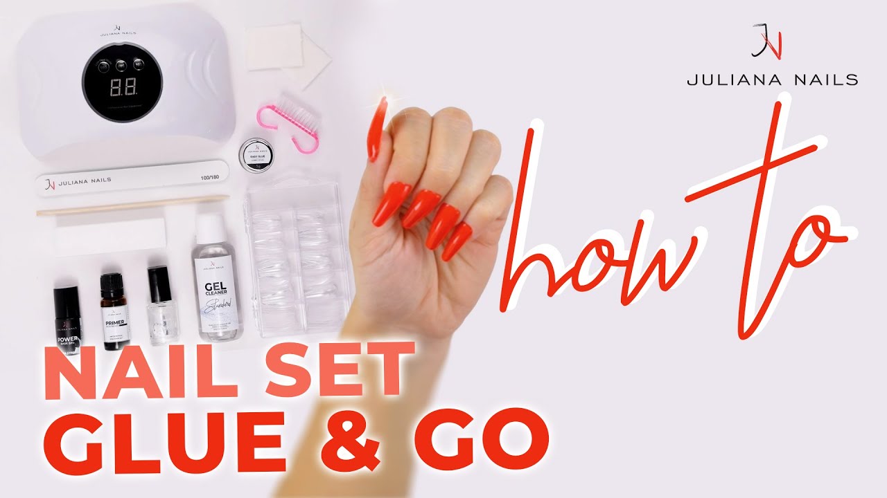 Glue & Go: So einfach kreierst du perfekte, lange Nägel! #juliananails #nagelset #pressonnails
