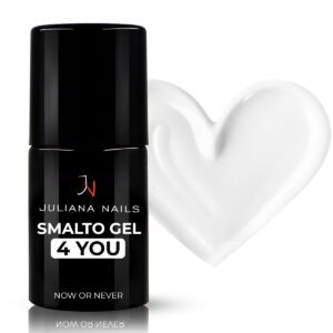Smalto gel 4 you Juliana Nails bianco, ipoallergenico, vegano e hema free