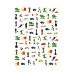 nail sticker football