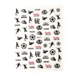 nail sticker football