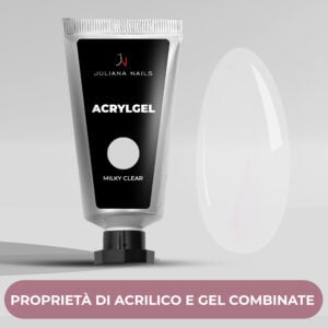 acrylgel milky clear
