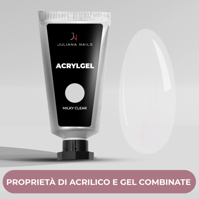 acrylgel milky clear